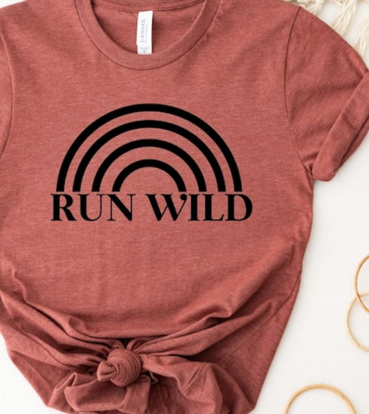 Run Wild Rainbow Tee