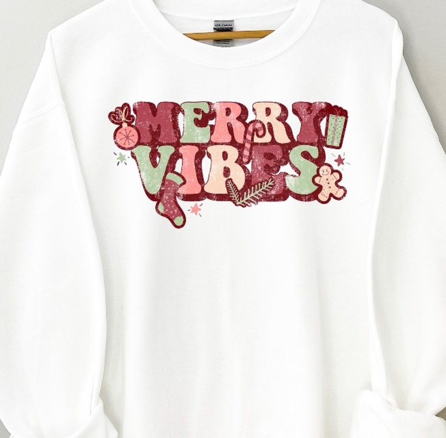 Merry Vibes Crew Sweatshirt