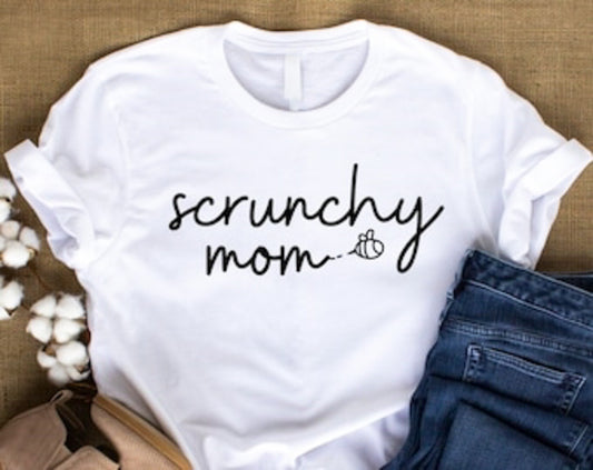 Scrunchy Mom T-Shirt or Crew Sweatshirt