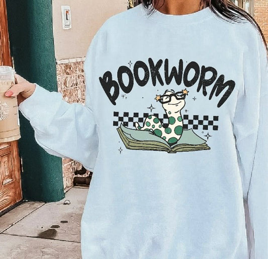 Book Worm Crew Sweatshirt