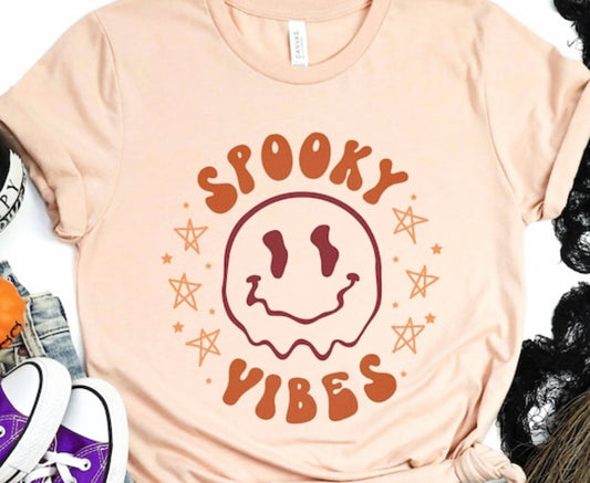 Spooky Vibes Smiley Tee
