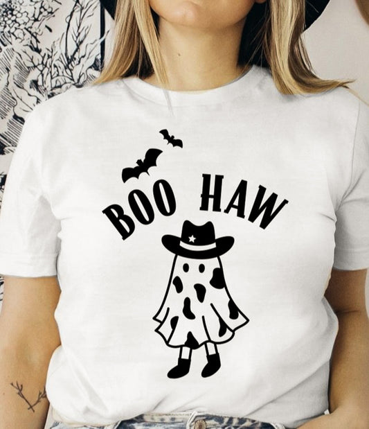 Boo Haw Cowgirl Ghost Tee