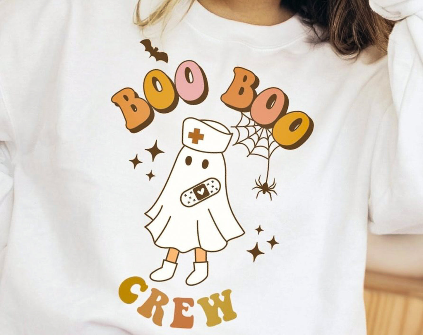 Boo Boo Crew Ghost Crew Sweatshirt