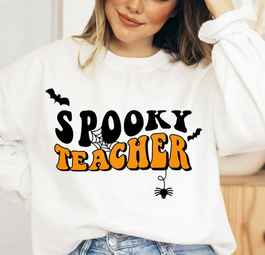 Spooky Teacher Crew Sweatshirt