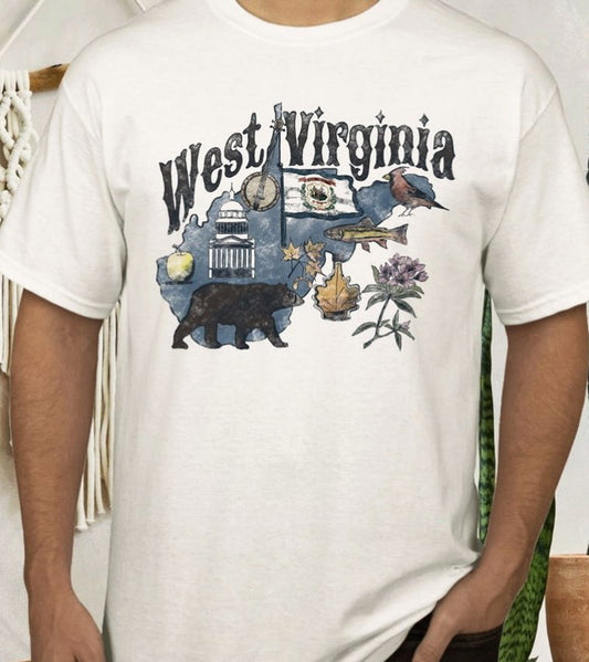 West Virginia State Tee