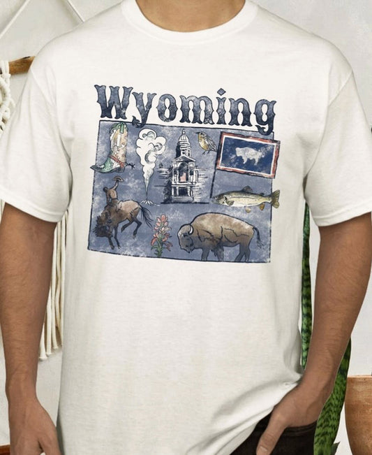 Wyoming State Tee