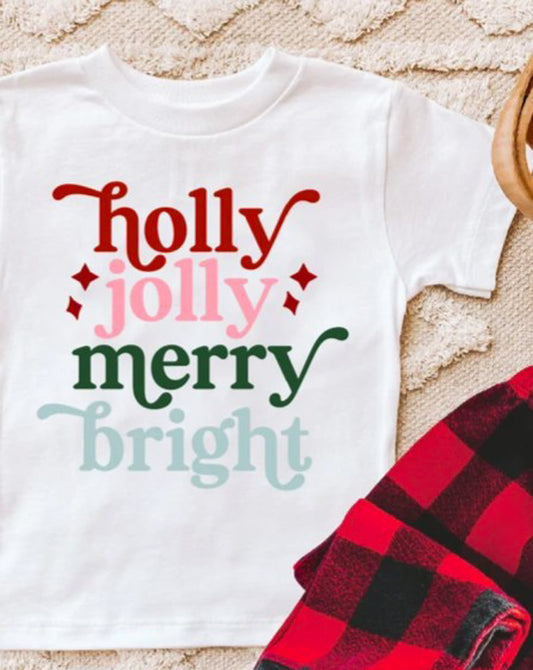 Holly Jolly Merry Bright Tee