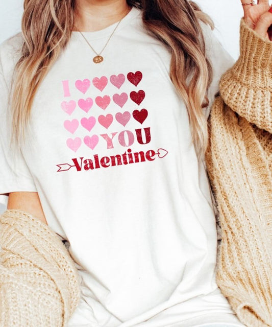 I Heart You Valentine Tee