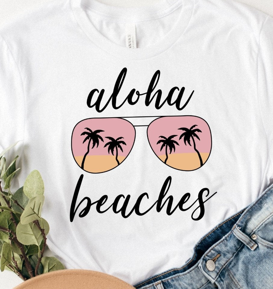 Aloha Beaches T-Shirt or Crew Sweatshirt