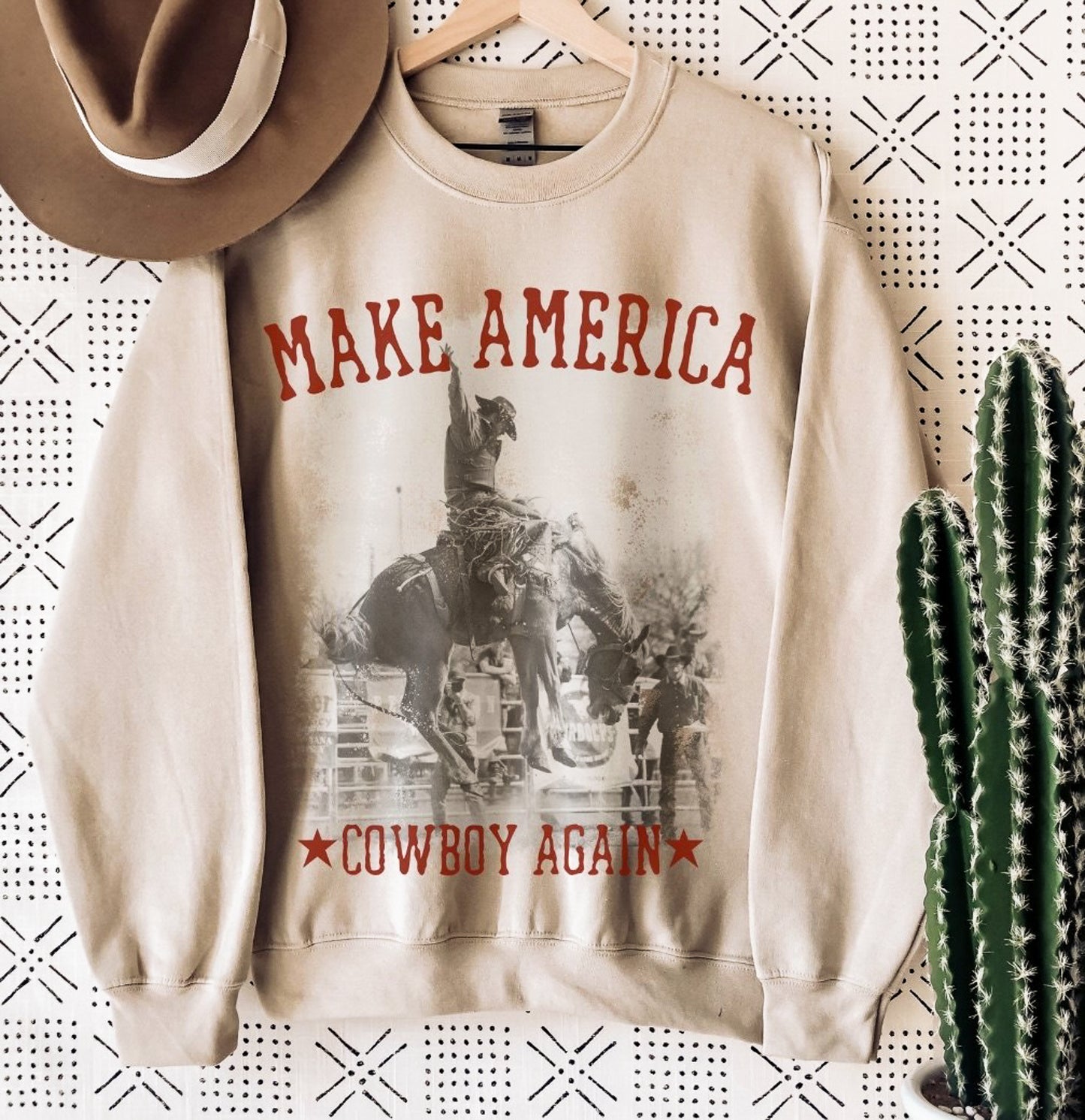 Make America Cowboy Again Crew Sweatshirt