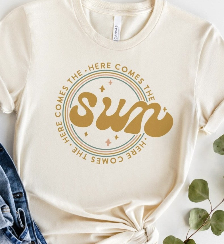 Here Comes The Sun Retro Tee