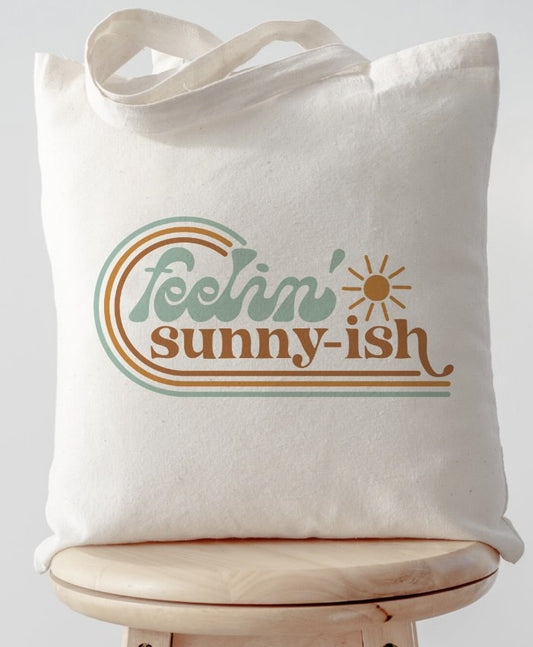 Feelin' Sunny-Ish Canvas Tote