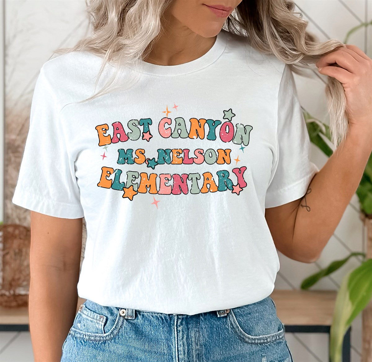 Personalized Groovy Teacher Tees