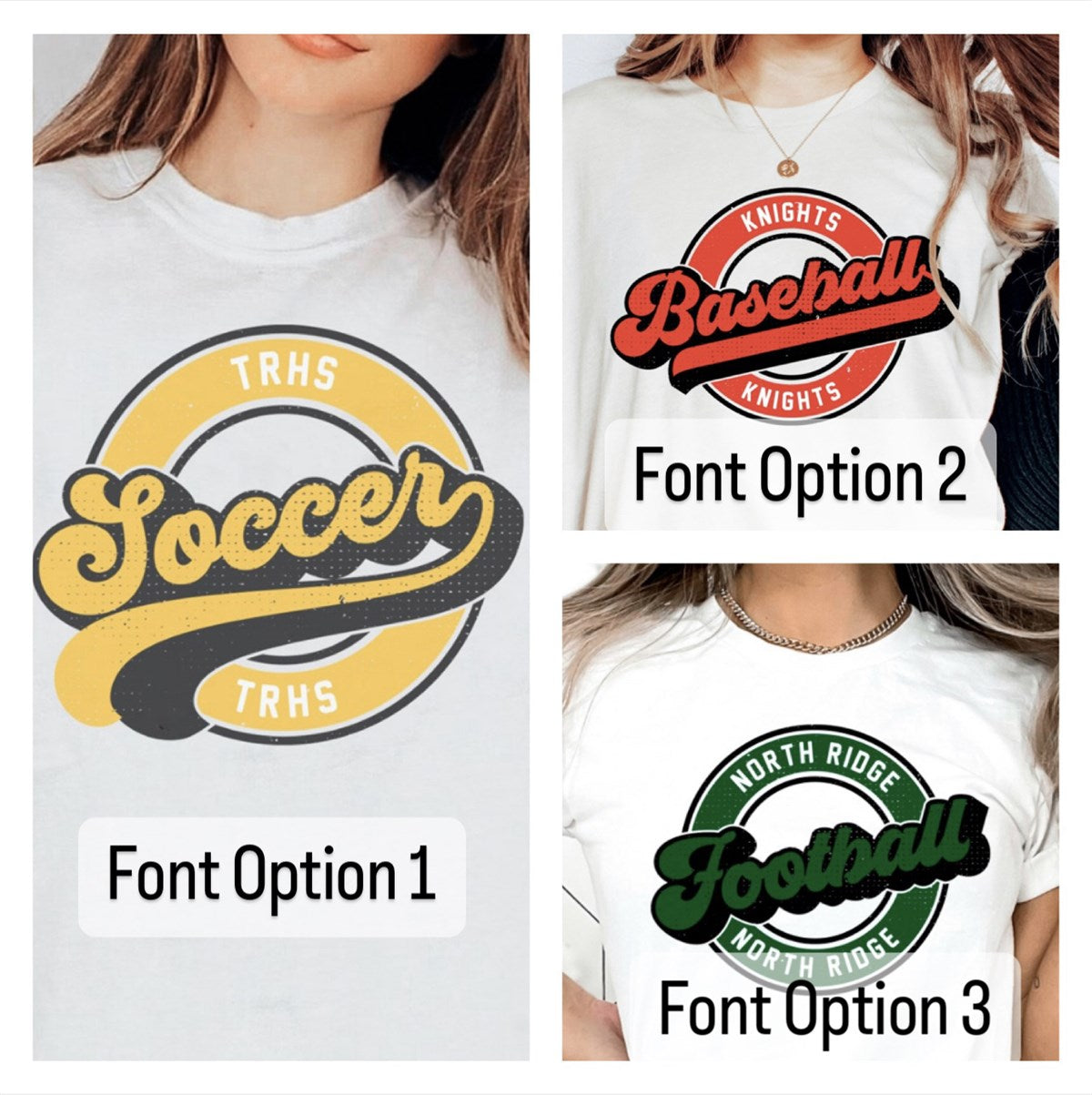 Personalized Team Banner Tees