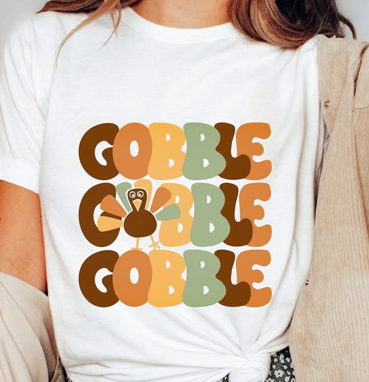 Gobble Gobble Gobble Turkey Tee