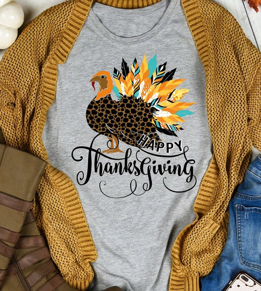 Happy Thanksgiving Turkey Tee