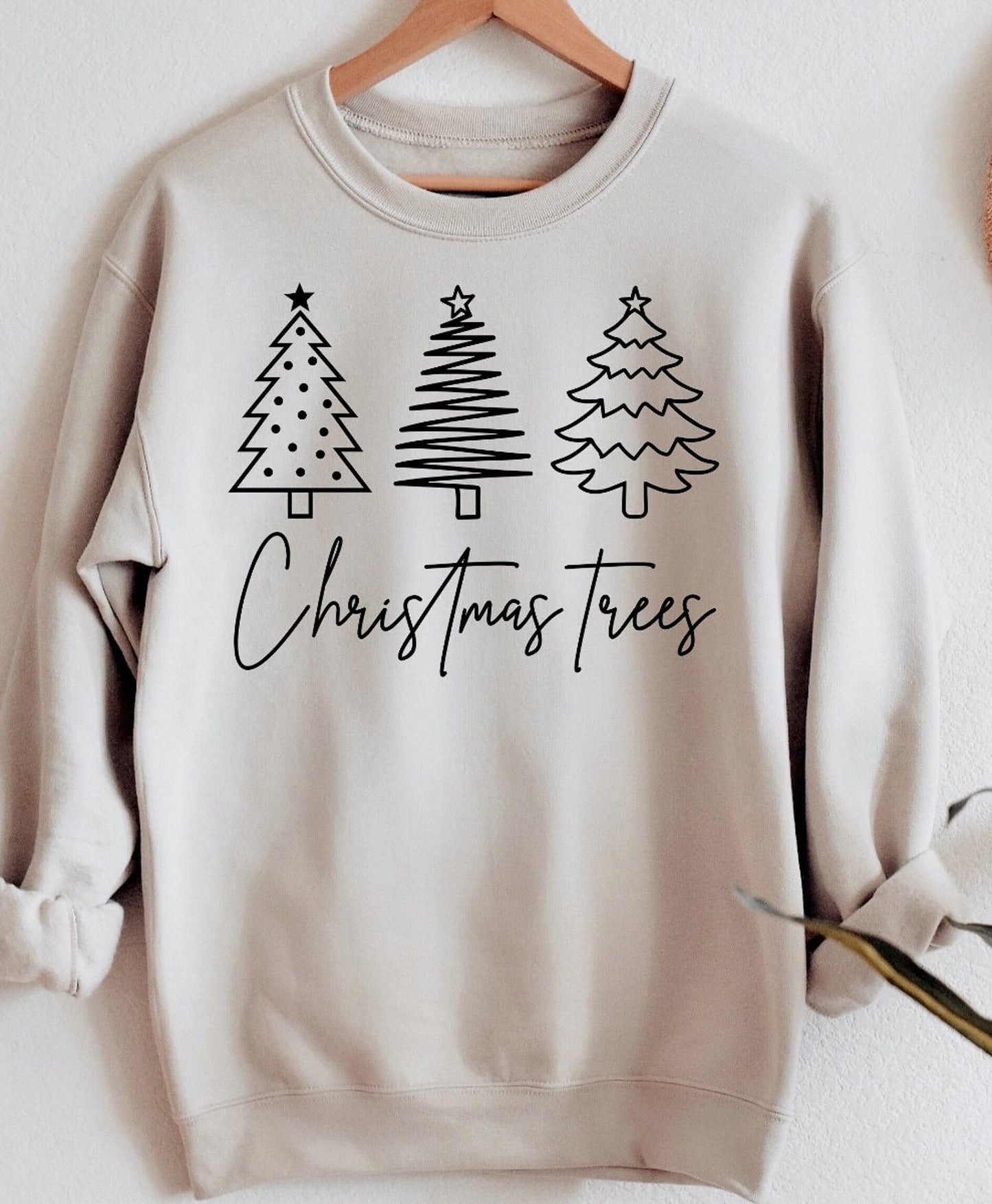 3 Christmas Trees Crew Sweatshirt