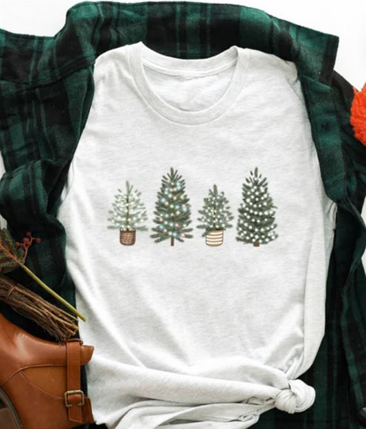 4 Christmas Trees Tee