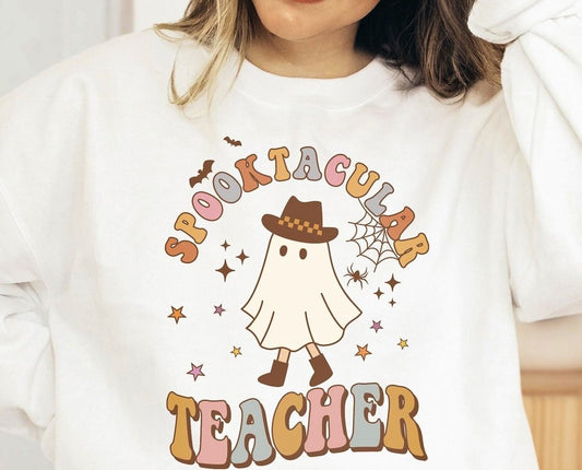 Spooktacular Teacher Crew Sweatshirt