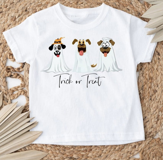 Trick Or Treat 3 Ghost Dogs Tee