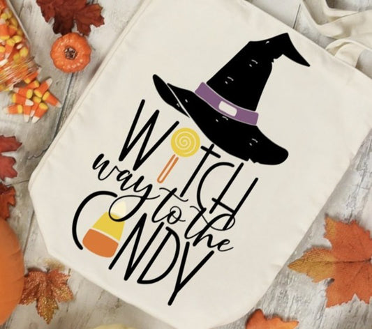 Witch Way to The Candy Tote Bag