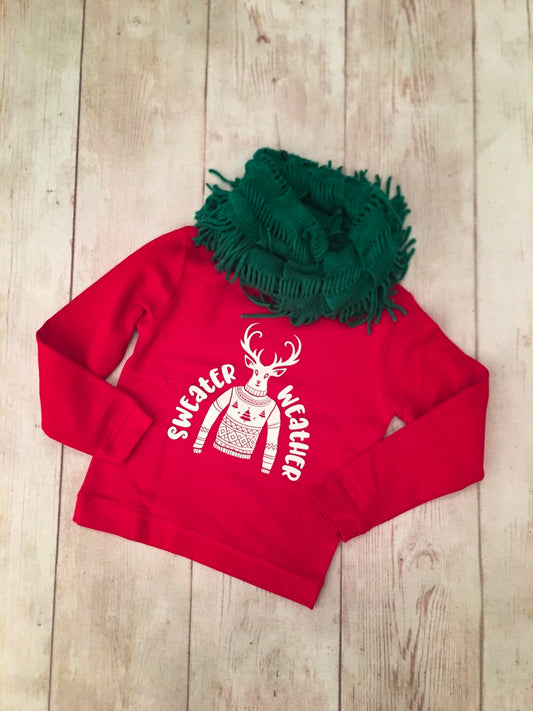 Sweater Weather Deer Crew Sweatshirt