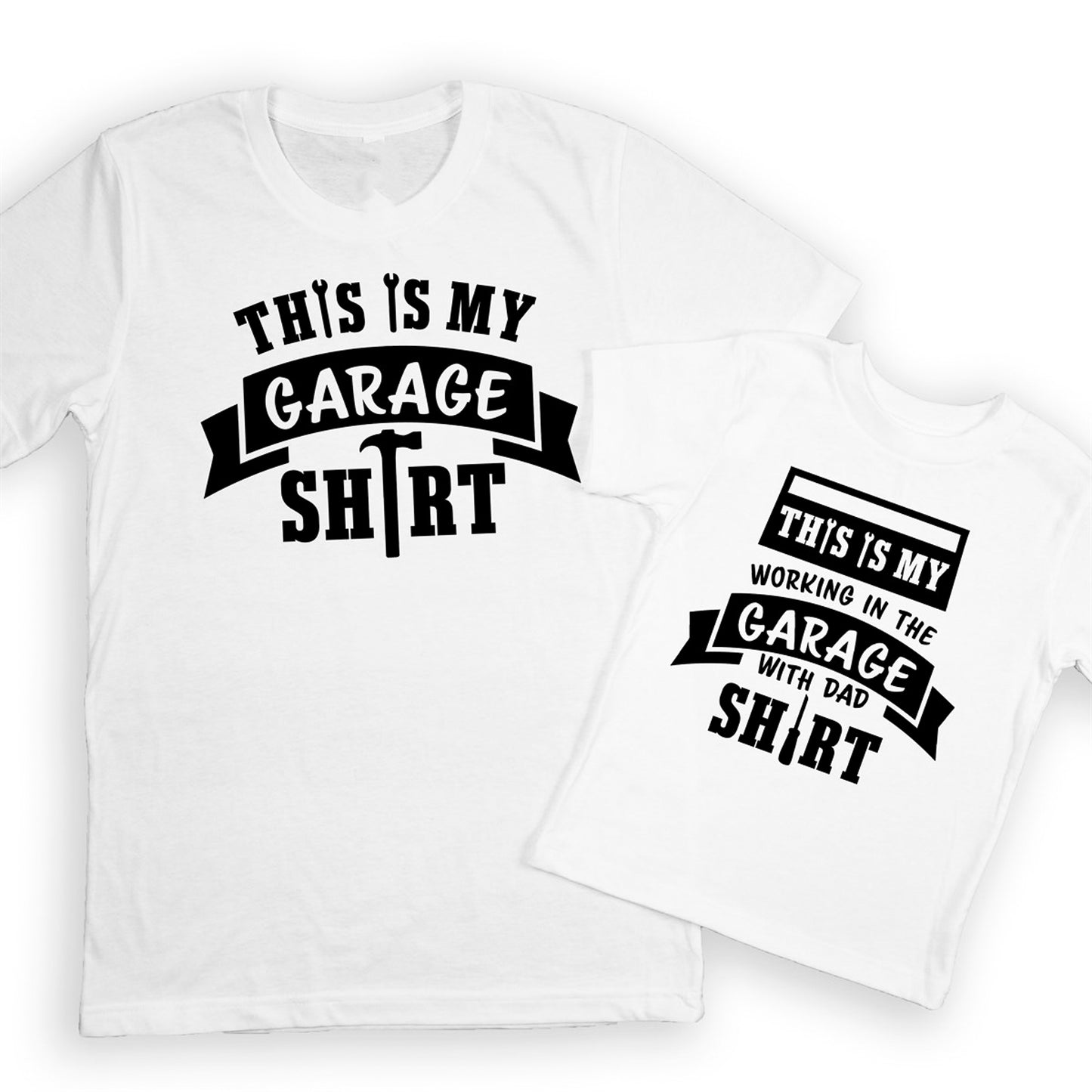 This Is My Working In The Garage With Dad Shirt Tee