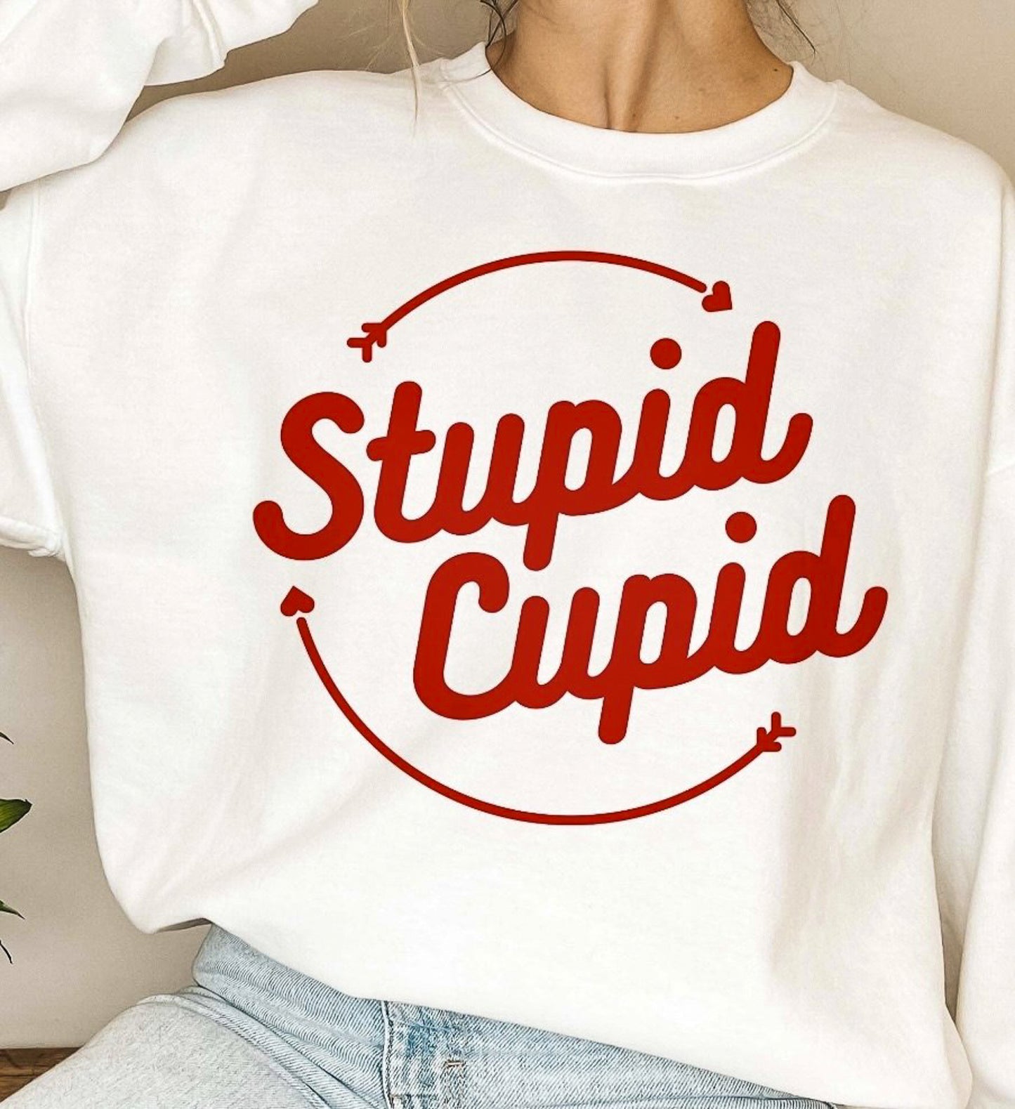 Stupid Cupid Crew Sweatshirt