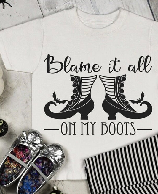 Blame It All On My Boots Tee/Bodysuit