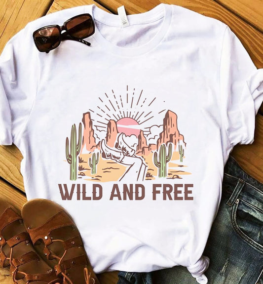 Wild And Free Desert Scape Tee