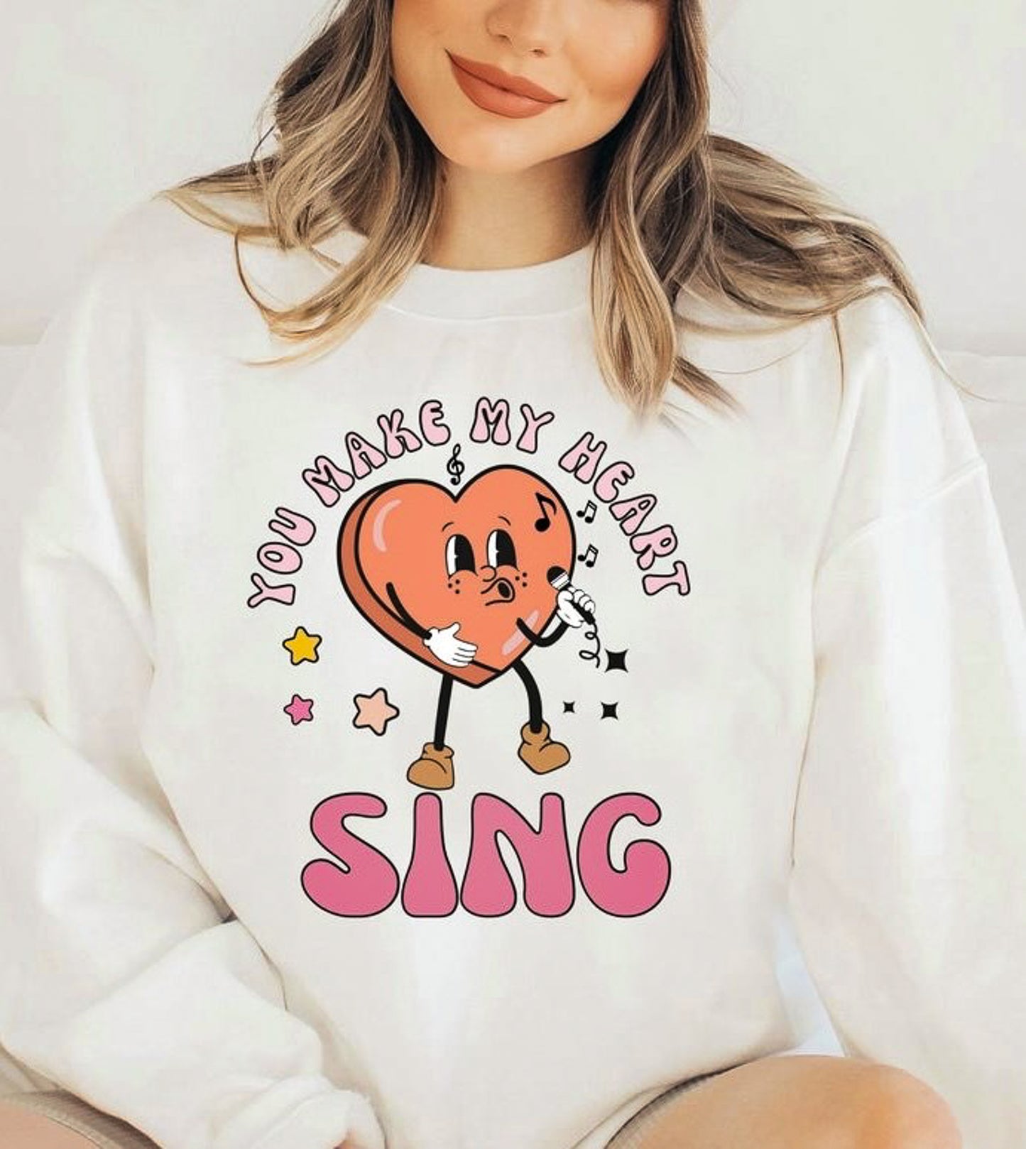You Make My Heart Sing Crew Sweatshirt