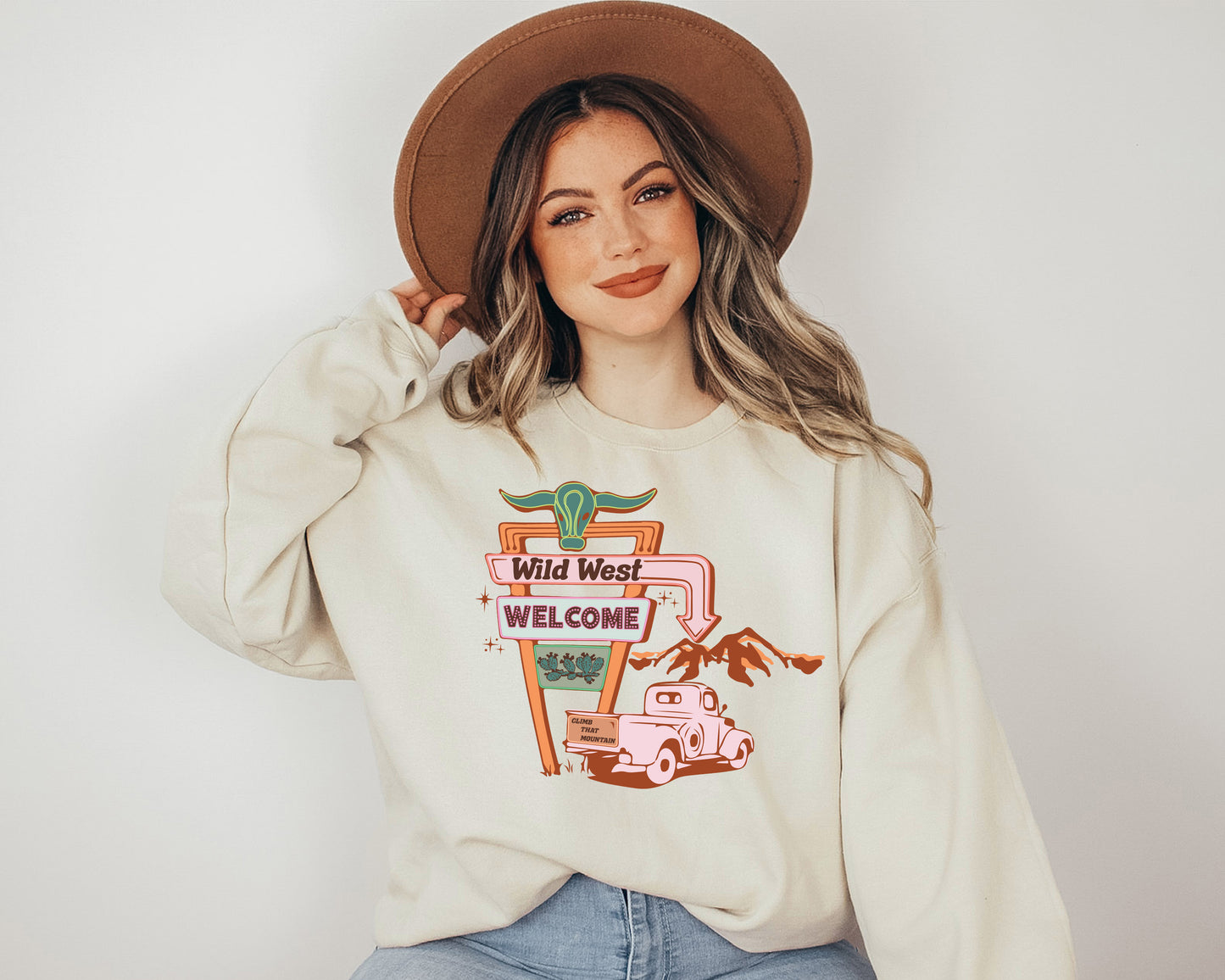 *Welcome To The Wild West T-Shirt or Crew Sweatshirt