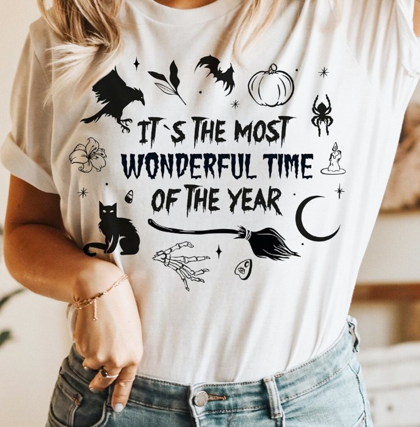 It's The Most Wonderful Time Of The Year Surrounded By Halloween Things Tee