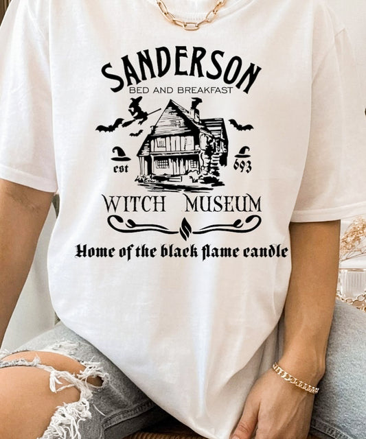 Sanderson With Museum Home Of The Black Flame Candle Tee
