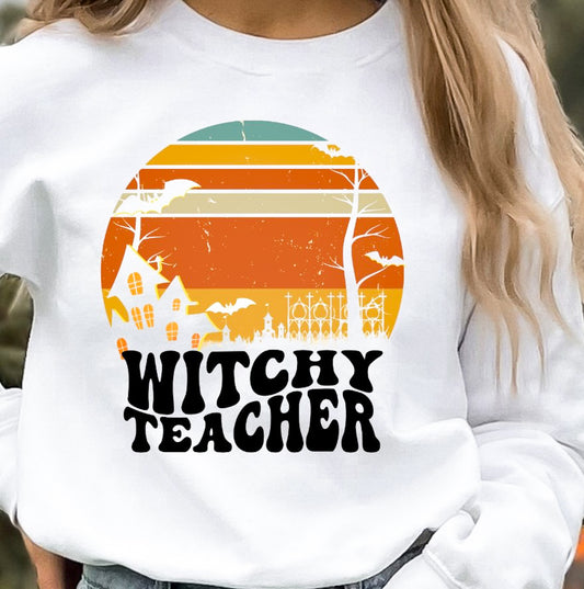 Witchy Teacher Crew Sweatshirt