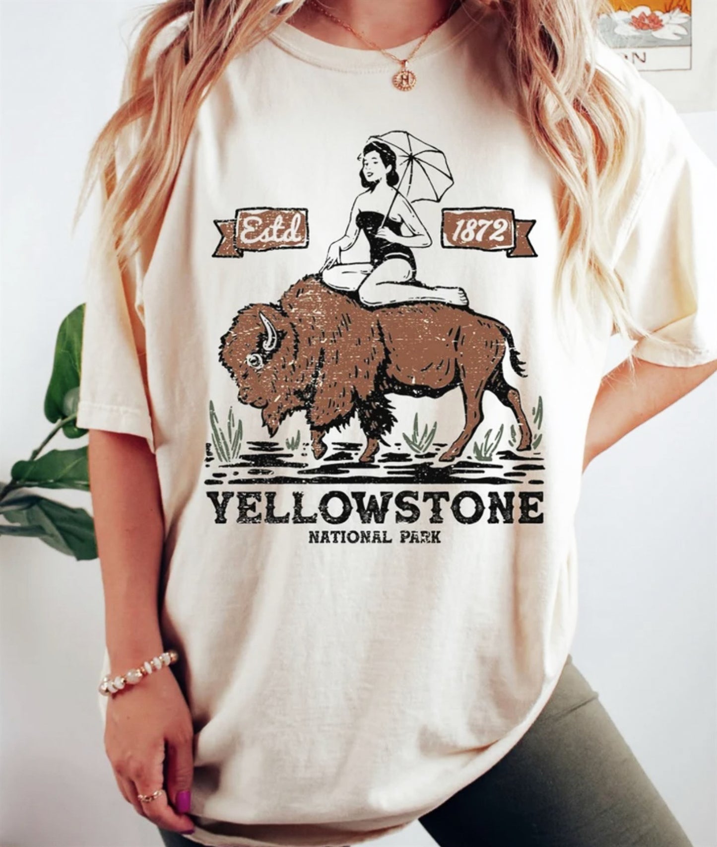*Yellowstone National Park Bison T-Shirt or Crew Sweatshirt