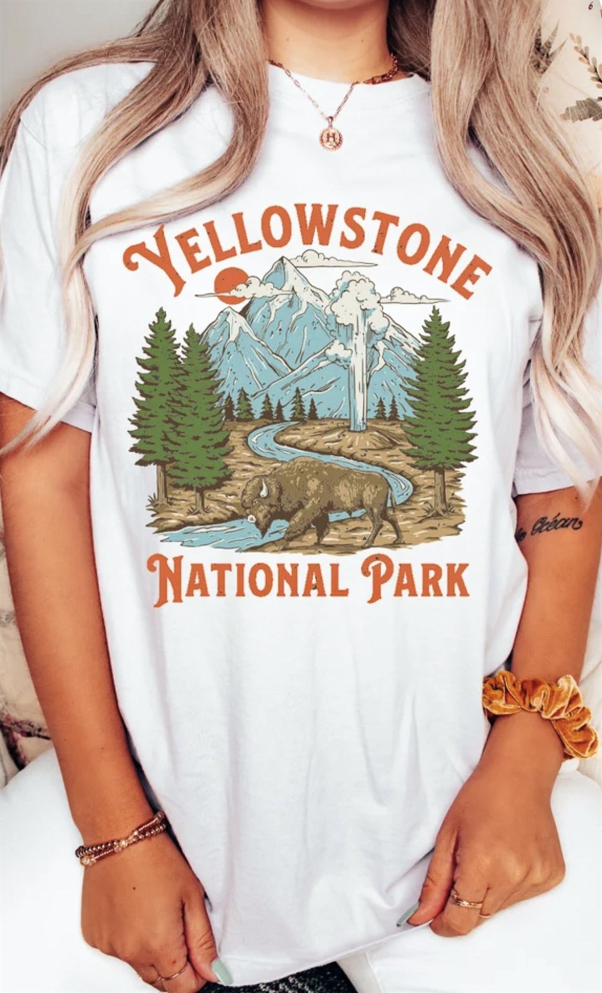 Yellowstone National Park Scene Tee