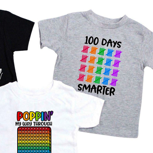 100 Days Smarter Tally Mark Tee