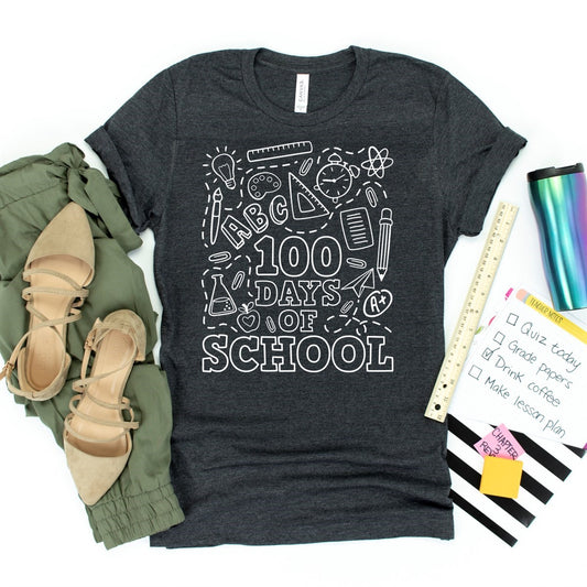 100 Days Of School Tee