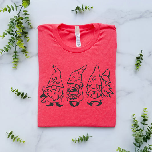 3 Christmas Gnomes Tee