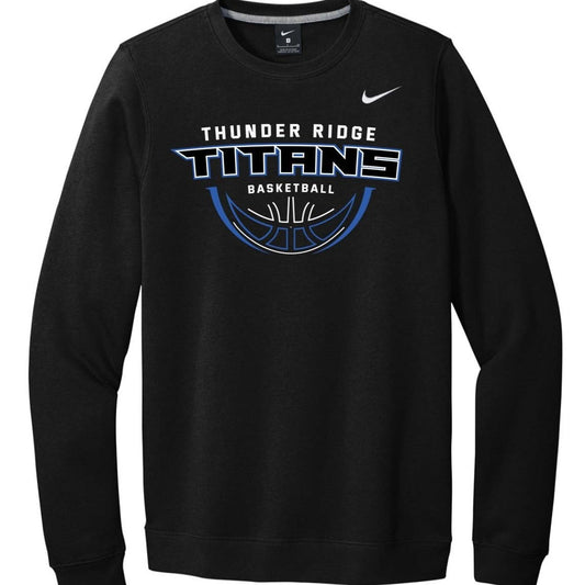 Black Nike Thunder Ridge Titans F/J Crew Sweatshirt