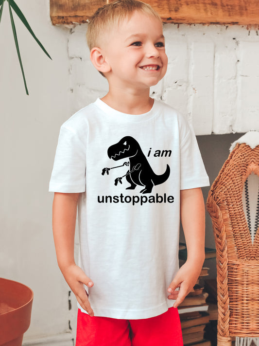 I Am Unstoppable Dinosaur Tee