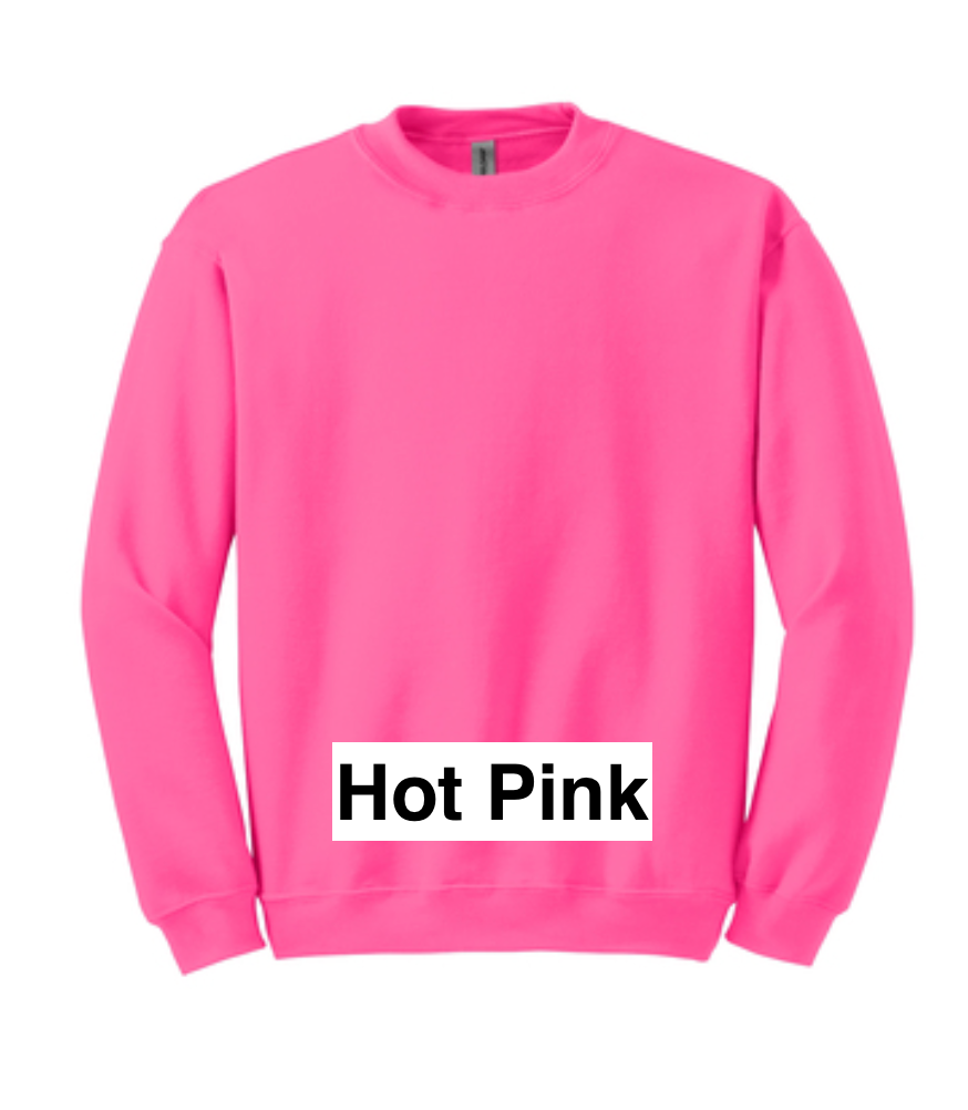 Breast Cancer Subway Art Crew Sweatshirt