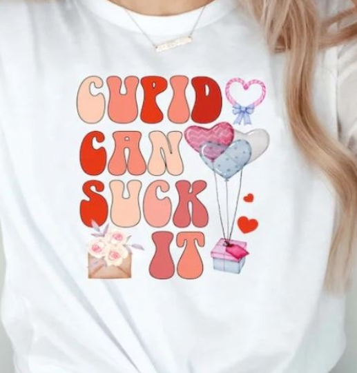 Cupid Can Suck It Tee