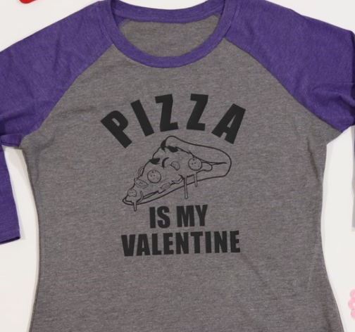 Pizza is My Valentine Raglan