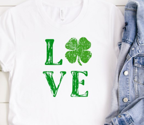 Love with Shamrock Tee