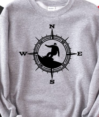 Snowboard Compass Crew Sweatshirt