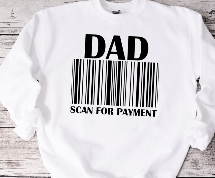 Dad Barcode Crew Sweatshirt