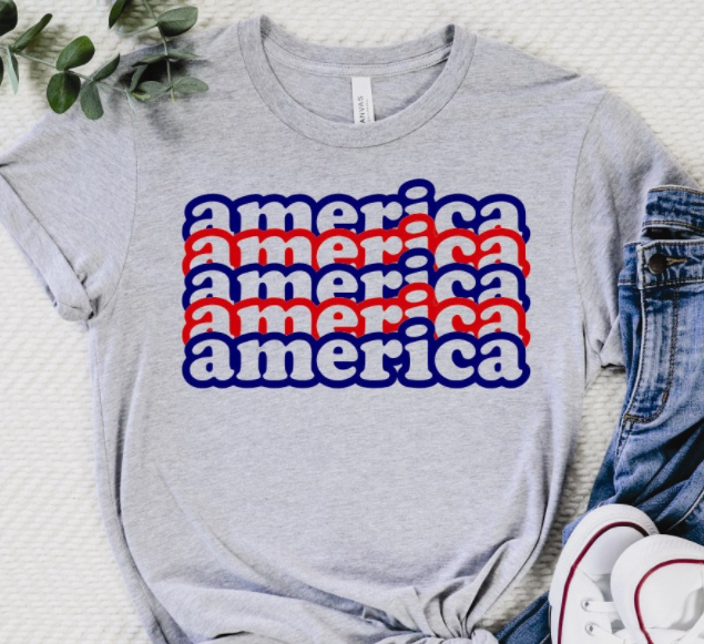 Stacked America Tee