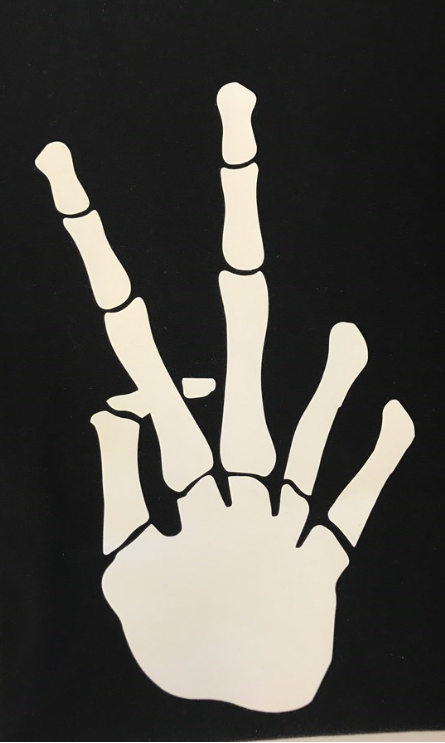 Skeleton Peace Sign Tee